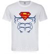 Чоловіча футболка Пресс супермена Білий фото