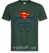 Чоловіча футболка Пресс супермена Темно-зелений фото