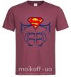 Мужская футболка Пресс супермена Бордовый фото