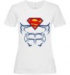 Женская футболка Пресс супермена Белый фото