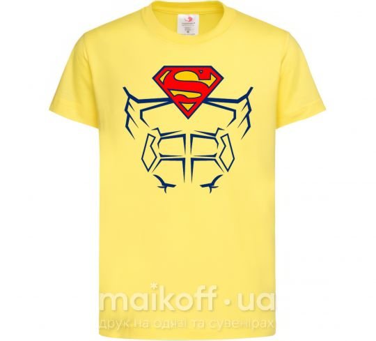 Дитяча футболка Пресс супермена Лимонний фото