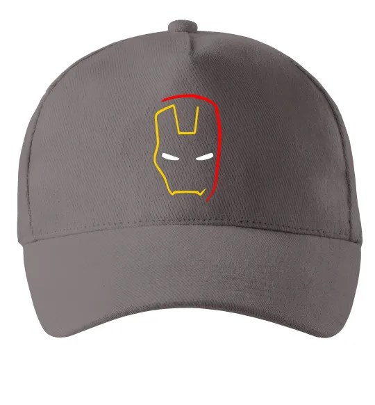 Кепка Маска залізної людини мінімал Серый фото