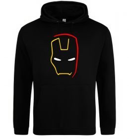 Чоловіча толстовка (худі) Маска залізної людини мінімал Чоловіча толстовка (худі) Маска залізної людини мінімал