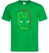 Чоловіча футболка Маска залізної людини мінімал Зелений фото