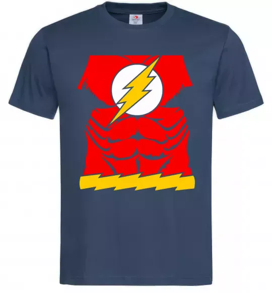 Чоловіча футболка Костюм флеш Темно-синій фото