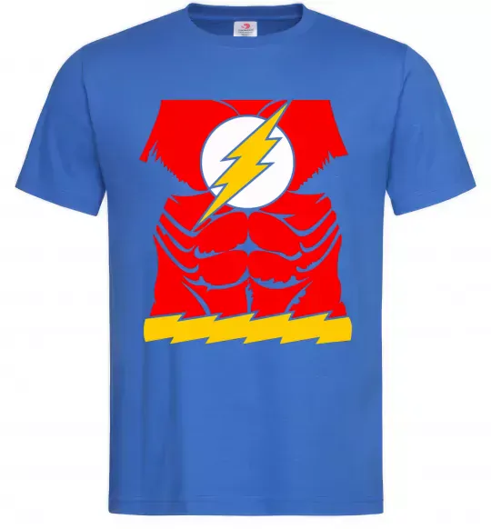Чоловіча футболка Костюм флеш Яскраво-синій фото