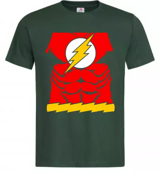 Чоловіча футболка Костюм флеш Темно-зелений фото