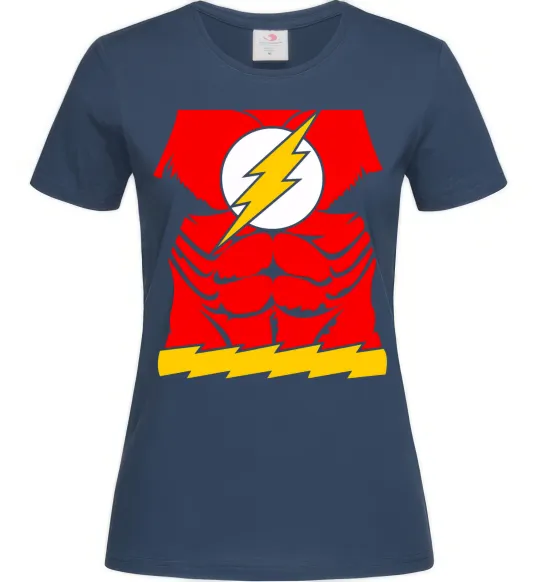 Жіноча футболка Костюм флеш Темно-синій фото