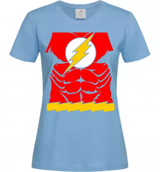 Жіноча футболка Костюм флеш Блакитний фото