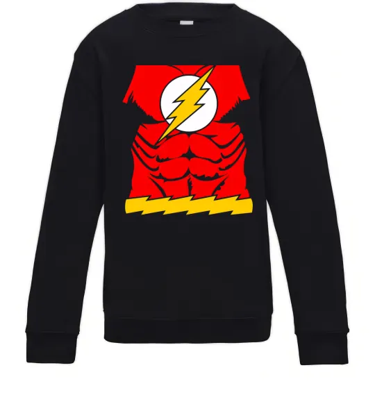 Дитячий світшот Костюм флеш Чорний фото