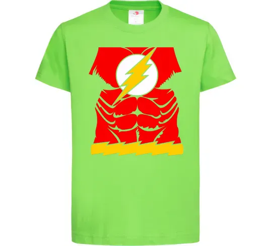 Дитяча футболка Костюм флеш Лаймовий фото