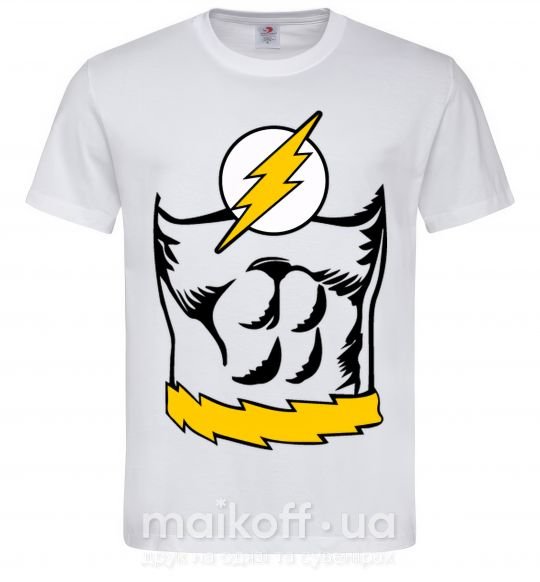 Чоловіча футболка Flash costume Білий фото