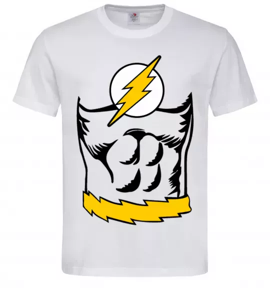 Мужская футболка Flash costume Белый фото