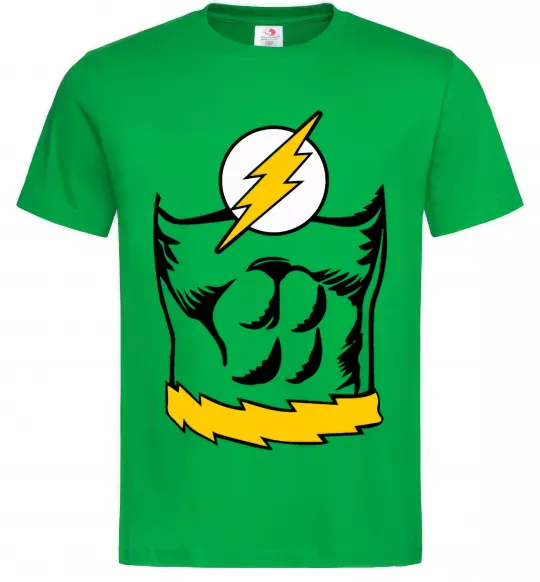 Мужская футболка Flash costume Зеленый фото
