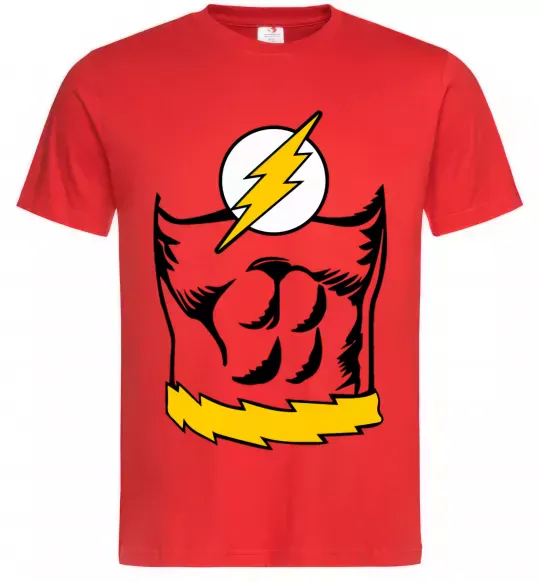 Мужская футболка Flash costume Красный фото