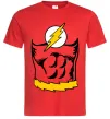 Мужская футболка Flash costume Красный Мужская футболка Flash costume Красный фото