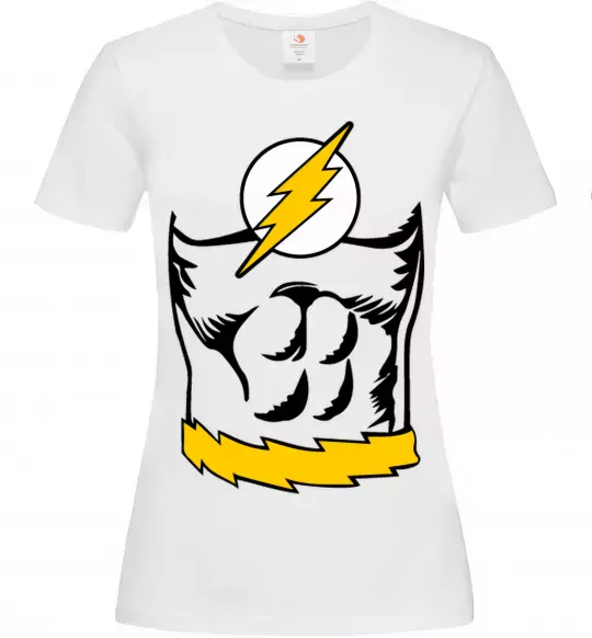 Женская футболка Flash costume Белый фото