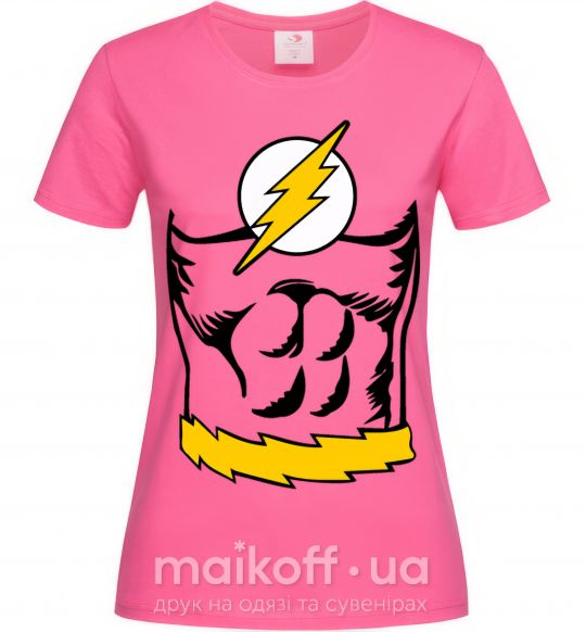 Жіноча футболка Flash costume Яскраво-рожевий фото
