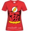 Женская футболка Flash costume Красный фото