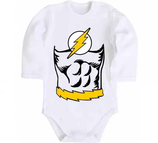 Детский боди Flash costume Белый фото