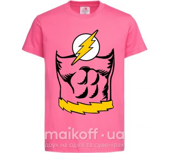 Дитяча футболка Flash costume Яскраво-рожевий фото