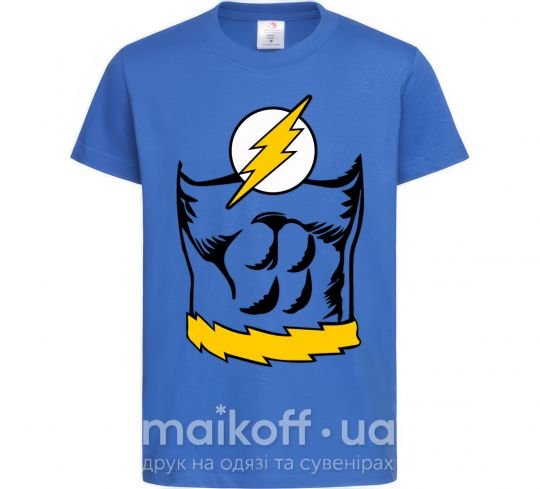 Дитяча футболка Flash costume Яскраво-синій фото