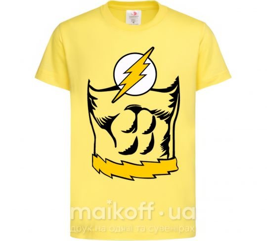 Дитяча футболка Flash costume Лимонний фото