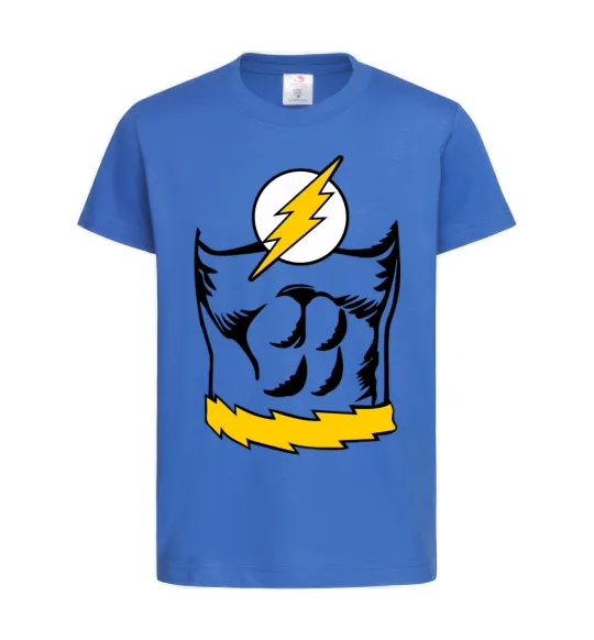 Дитяча футболка Flash costume Яскраво-синій фото