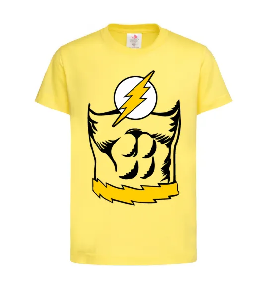 Дитяча футболка Flash costume Лимонний фото