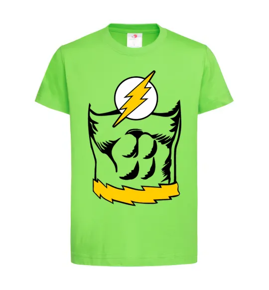 Дитяча футболка Flash costume Лаймовий фото