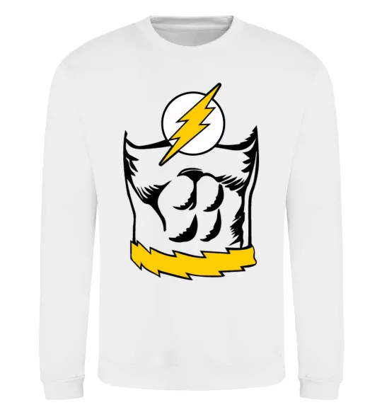 Свитшот Flash costume Белый фото