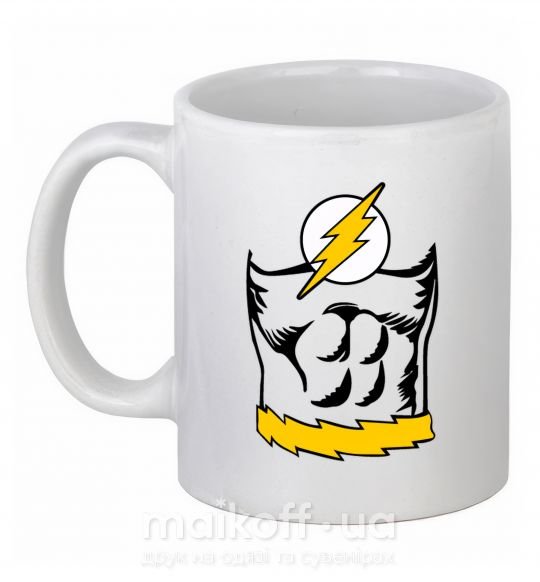 Чашка керамическая Flash costume Белый фото