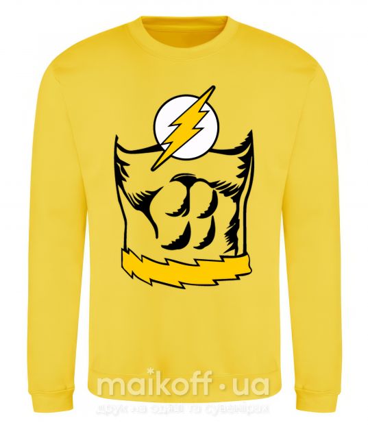 Світшот Flash costume Сонячно жовтий фото