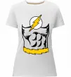 Жіноча преміум футболка Flash costume Білий фото