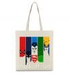 Еко-сумка Superheroes Бежевий фото