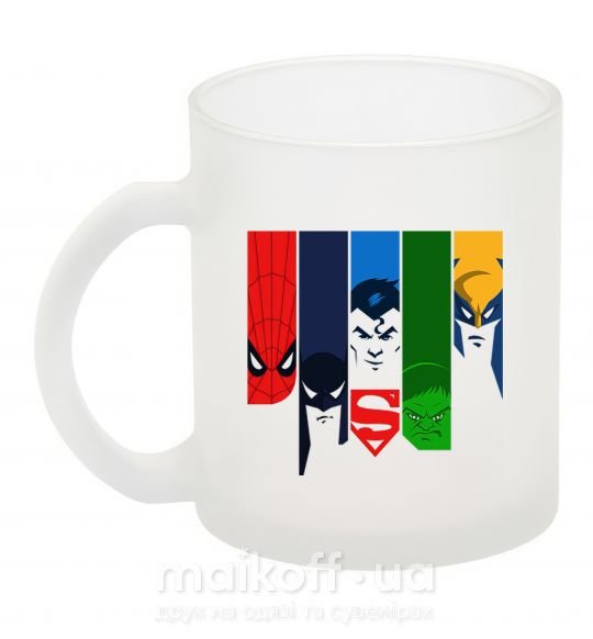 Чашка скляна Superheroes Фроузен фото