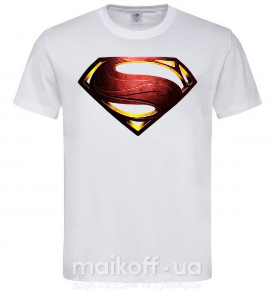 Чоловіча футболка Superman full color logo Білий фото