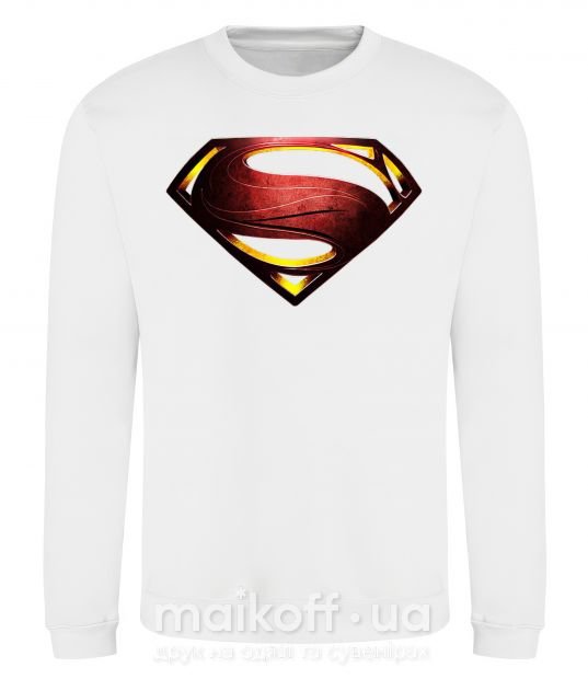 Світшот Superman full color logo Білий фото