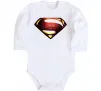 Дитячий бодік Superman full color logo Білий фото