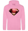 Чоловіча толстовка (худі) Superman full color logo Рожевий фото