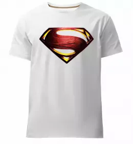 Мужская премиум футболка Супермен в рубашці Белый фото