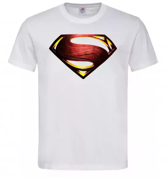 Мужская футболка Superman full color logo Белый фото