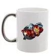 Чашка с цветной ручкой Avengers Iron man Серебро фото