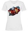 Жіноча футболка Avengers Iron man Білий фото