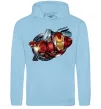 Жіноча толстовка (худі) Avengers Iron man Блакитний фото