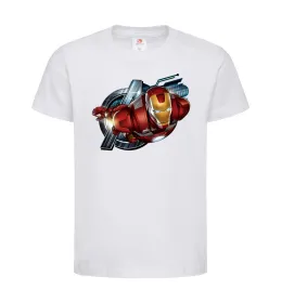 Детская футболка Avengers Iron man Белый фото