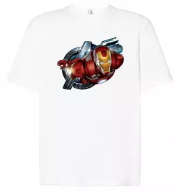 Футболка Оверсайз Iron man costume Черный фото