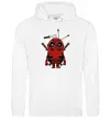 Мужская толстовка (худи) Deadpool minion Белый фото