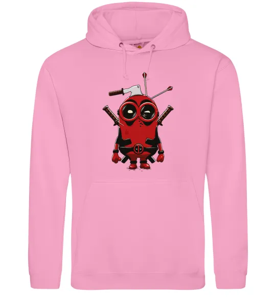 Жіноча толстовка (худі) Deadpool minion Рожевий фото
