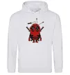 Женская толстовка (худи) Deadpool minion Серый меланж фото